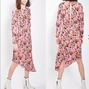 Topshop ruffle floral dress NWT
